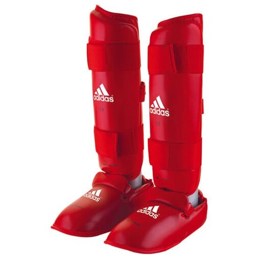 PrideShop Karate &amp;scaron;čitniki za noge Adidas WKF &amp;ndash; Tokyo II - Rdeča , Medium Slike