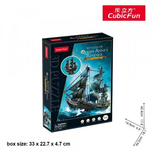 Cubicfun puzzle queen annes revenge T4005h Slike