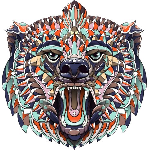  Drvene puzzle - Bear/S KP21930 Slike