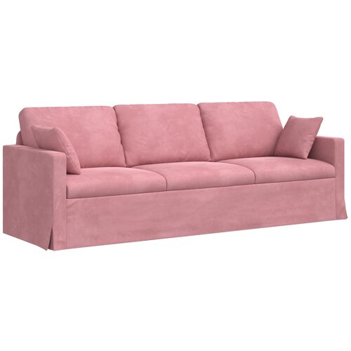 VidaXL Kavč Roza Splo&amp;scaron;ne dimenzije: 228 x 78 x 80 cm (&amp;Scaron; x G x V) Žamet, (5000144635) Slike