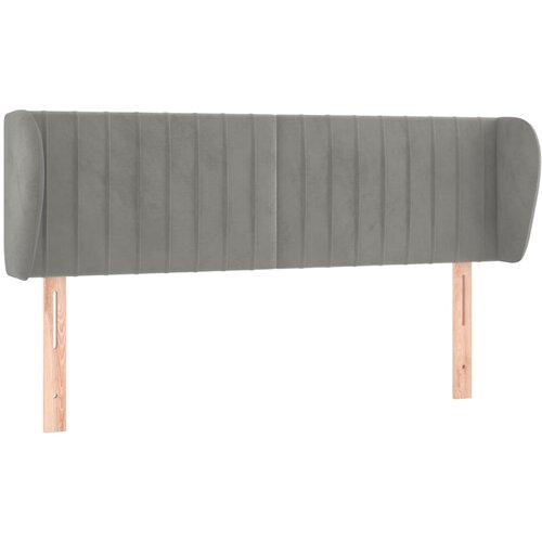 Maison Chic vzglavna omarica - nočna omarica - posteljna omarica z u&scaron;esi svetlo sivo 147x23x78/88 cm žamet, (21710214) Cene