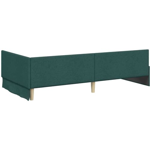  Kutni okvir kreveta s uzglavljem Tamnozelena 80 x 200 cm Slike