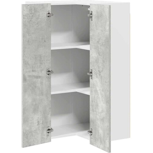 VidaXL viseći ormarić riga sonoma hrast i bijela 57 x 57 x 100 cm Slike