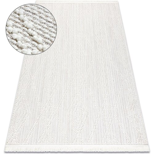 RugsX Preproge Preproga NANO EN14A Diamanti, petlja, ravno tkana 240x330 cm Bela Cene