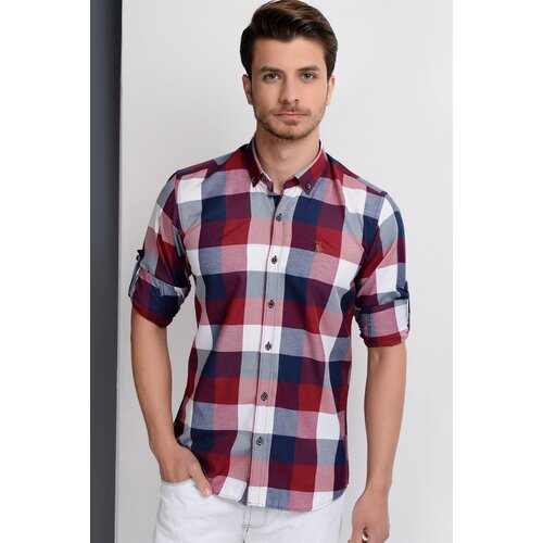 Dewberry G662 MEN'S SHIRT-NAVY-BURGUNDY Cijene