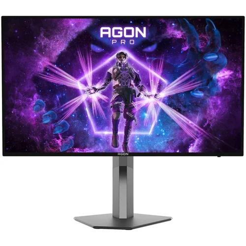 AOC Monitor LED AG276QZD AGON PRO 26.5" OLED QHD 2560x1440 G-SYNC Compatible 240Hz 0.03ms HDR 10 4-sided frameless Full ERGO 2xH