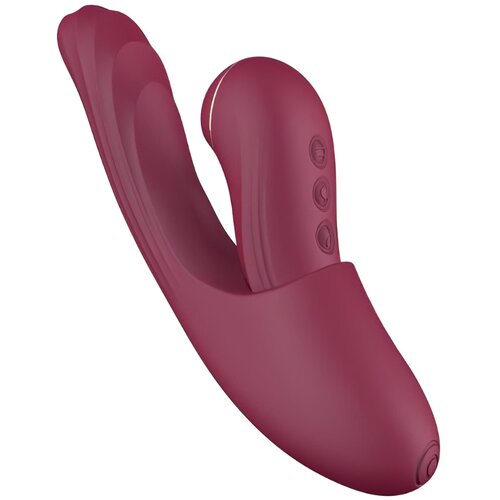 Vibeconnect - 2u1 G-točka i klitoralni vibrator (crveni) Slike