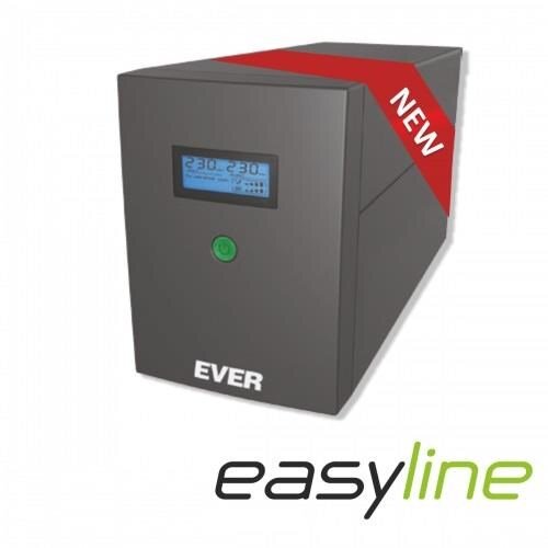 EVER EASYLINE 1200 AVR USB uninterruptible power supply (UPS) Line-Interactive 1.2 kVA 600 W 4 AC outlet(s) Slike
