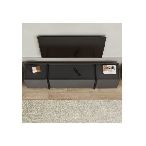 Hanah home TV komoda, 180x46x35cm, antracit Slike