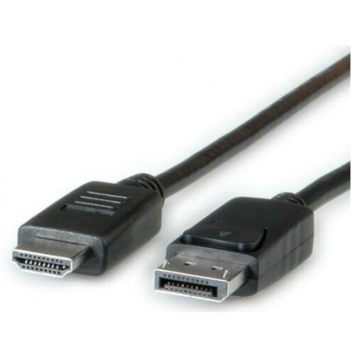 Roline DisplayPort priključni kabel 2.00 m 11.04.5781 sa za&amp;scaron;titom crna [1x mu&amp;scaron;ki konektor displayport - 1x mu&amp;scaron;ki konekto Slike