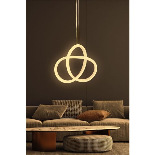 Opviq aurigae white-yellow light white chandelier Slike