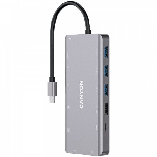 Canyon hub DS-12 13in1 4k USB-C Dark Grey Cijene
