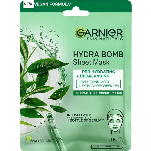 Garnier Skin Naturals Moisture+Freshness super vlažilna čistilna tekstilna maska za normalno do mešano kožo 28 g Cene