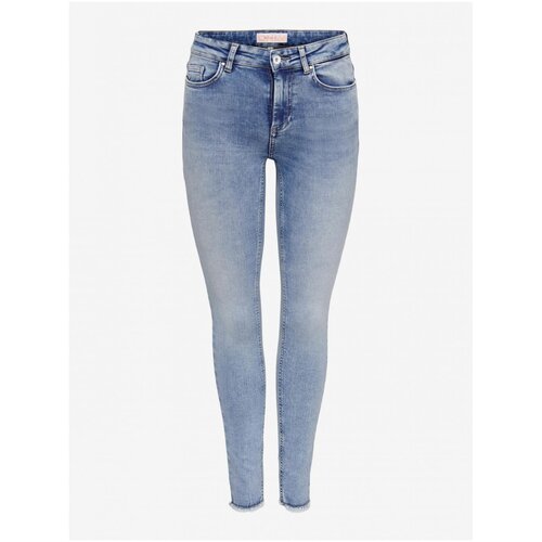 Only Blue Women&amp;#039;s Skinny Fit Jeans with Embroidered Effect Blush - Women Slike