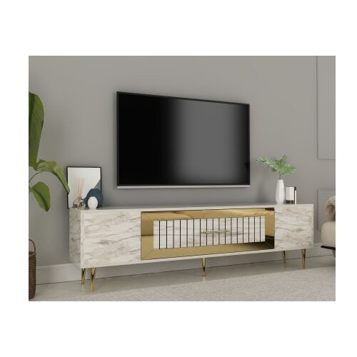 Hanah home tv polica Dekolp3 ephesus marble gold Cene