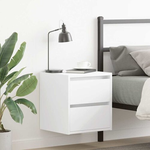 VidaXL Zidni noćni ormarići 2 kom bijeli 38x34x40 cm Slike