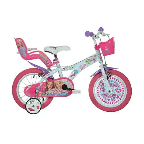 Dino Bikes Barbie ružičasto-bijeli bicikl - veličina 14 Cijene