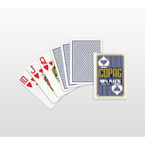 Cartamundi copag jumbo face poker karte 100% plastične - plave ( 104001345 ) Slike