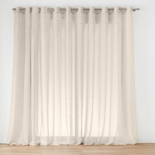 Douceur d intérieur Prosojna zavesa v naravni barvi 400x240 cm Carlin – Cene