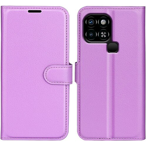 INORCO Za Infinix Smart 6 Wallet Anti-drop Shell Litchi tekstura PU usnjena preklopna stojalo za telefon, (22035424) Slike