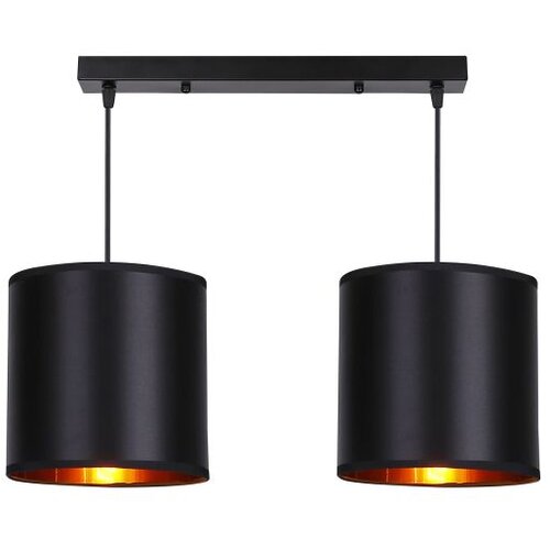 Candellux luster/visilica-candida viseća lampa crna 2X40W E27 crna abažur Slike