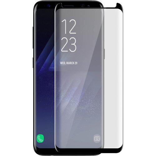 AVIZAR Kaljeno zaščitno steklo za Samsung Galaxy S8, barvni robovi – črna, (20530923) Cene