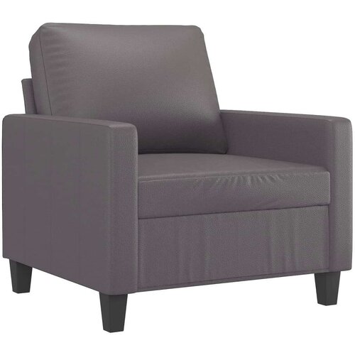VidaXL Fotelja siva 60 cm od umjetne kože Slike