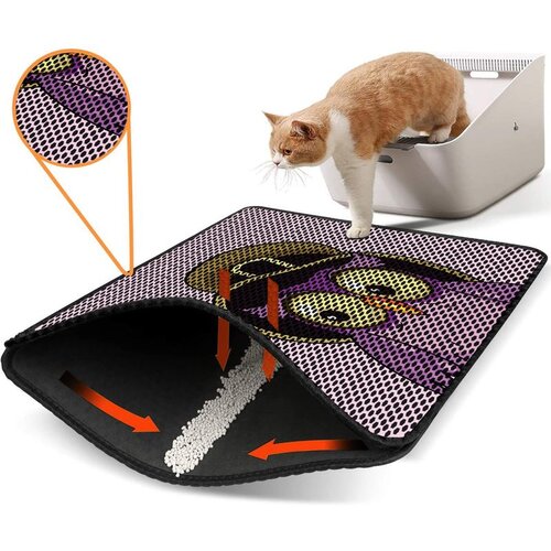 WALLXPERT Nrszn0122 multicolor cat litter mat Cene