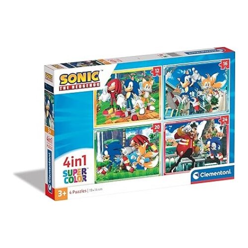 Clementoni puzzle 4 u 1 sonic ( CL21522 ) Slike