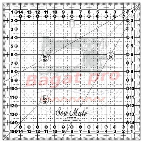 Texi Lenjir za patchwork 16cm x16 cm Cene