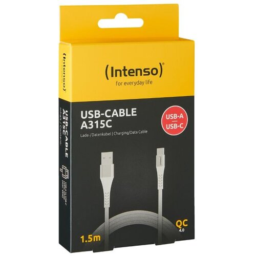 Intenso (Intenso) USB kabl za smartphone, USB-A to USB type C, 1.5 met. - USB-Cable A315C Cene