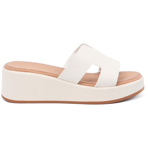 SEASTAR Women&amp;#039;s platform flip-flops light beige Slike