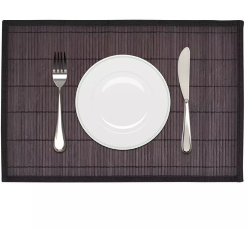 VidaXL 6 x Pogrinjek iz Bambusa 30 x 45 cm Temno Rjave Barve Slike