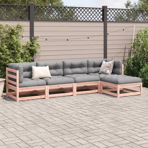  5-dijelni set vrtnih sofa od masivnog drva duglazije Slike