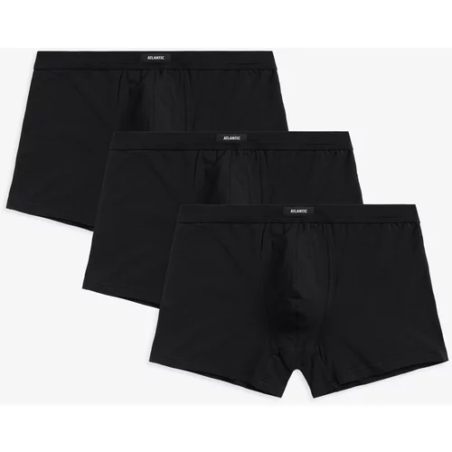 Atlantic Men's Boxer Shorts 3Pack - Black
