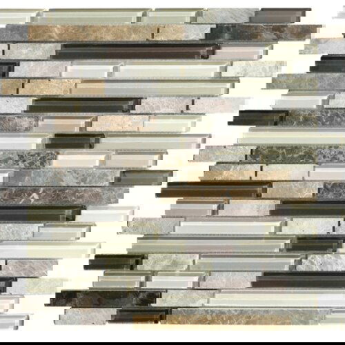  Stakleni mozaik bež braon 300x300x8mm Cene