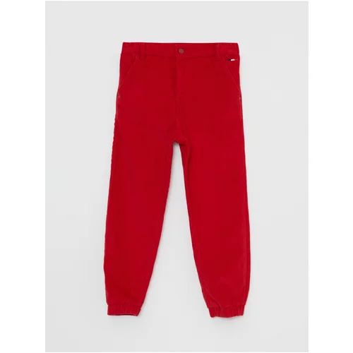 LC Waikiki Basic Corduroy Girls' Jogger Pants with Elastic Waist.