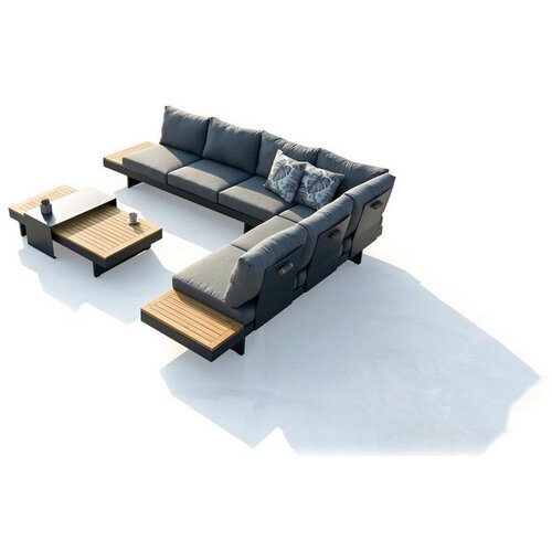 XXXL Lounge Garnitura Molise, Antracit Slike