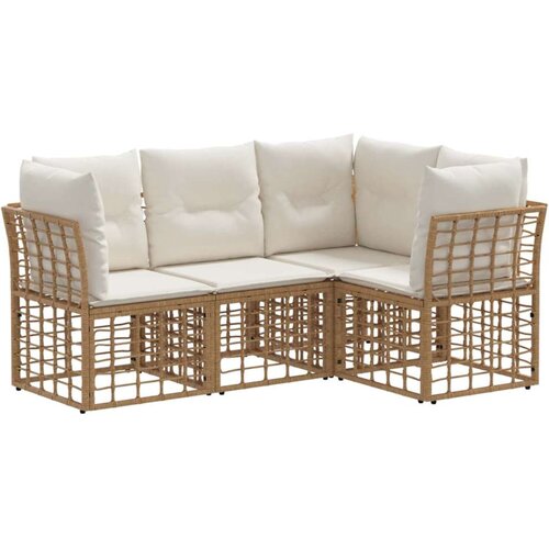  Set vanjskih sofa Prirodna Poliester - Prirodna bez stola Cijene