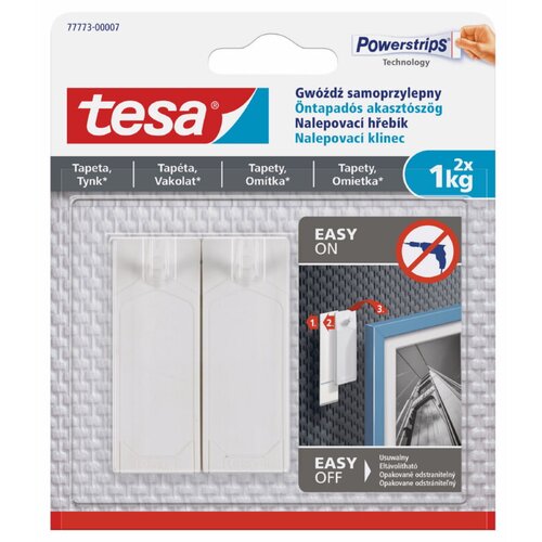 Tesa Samolepilni žebljiček za tapete in omet Tesa (nosilnost: 1 kg, 2 kos) Cene