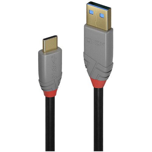 Lindy USB kabel USB 3.2 gen. 2 (USB 3.1 gen. 2) USB-C&reg; vtič\, USB-A vtič 1.50 m črna\, siva 36912, (20416221) Cene