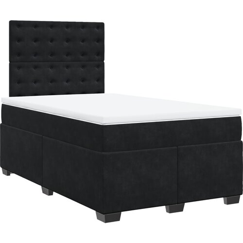 Maison Chic Box spring postelja - Vzmetna postelja z vzmetnico črna 120x200 cm žamet SL23516, (21880473) Cene