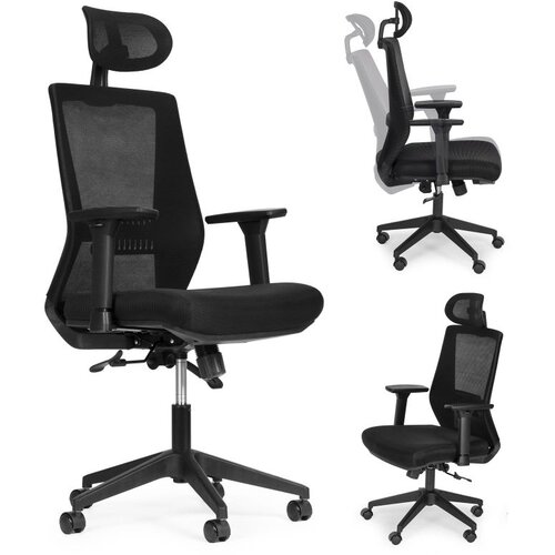 Modern Home ergonomska uredska stolica s okretnim mehanizmom i podesivom visinom &ndash; crna Cijene