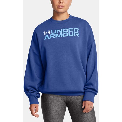 Under Armour Women's sweatshirt Rival Fleece WordmarkOS Crew-BLU - Women's Cene