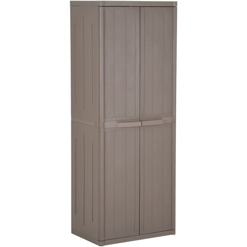 vidaXL Vrtni ormarić za pohranu smeđi 65 x 45 x 172 cm PP ratan Cijene