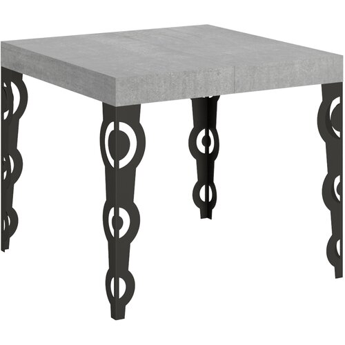 Itamoby &amp;nbsp; Karamay (90x90/246 cm) - siva, barva nog: antracit - raztegljiva jedilna miza, (20842622) Slike