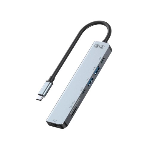 XO HUB008 USB Type-C Multi-hub 7in1 Slike
