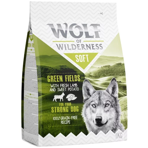 Wolf of Wilderness "Soft - Green Fields" - jagnjetina - 1 kg