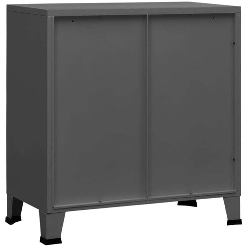 vidaXL industrijska arhivska omarica antracitna 75x40x80 cm jeklo Cene