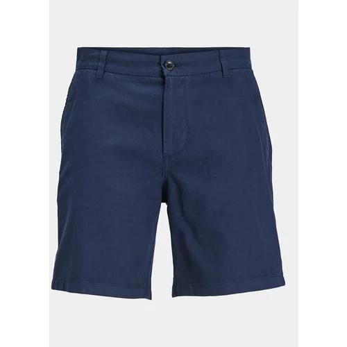 Jack & Jones Kratke hlače iz tkanine Stace 12248627 Mornarsko modra Tapered Fit